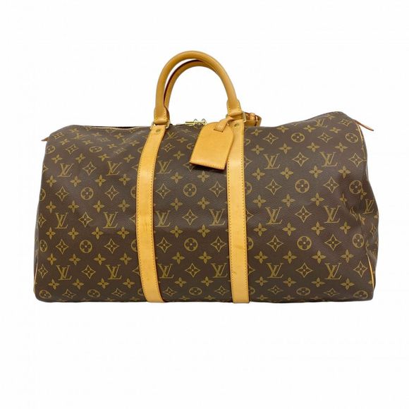 Louis Vuitton Monogram Keepall 50 Boston Bag M41426 Brown  Men's Women's Unisex - Picture 1 of 10